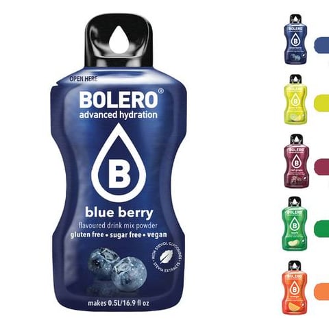 بوليرو - منكهات ترطيب وتحلية المياه (12 حبة) - Bolero Advanced Hydration Drink Sticks