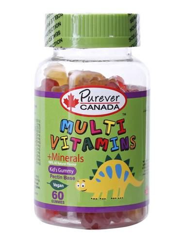 بيورايفير - فيتامينات ومعادن متعددة للأطفال (60 حبة) - Purever Canada Multivitamins + Minerals For Kids