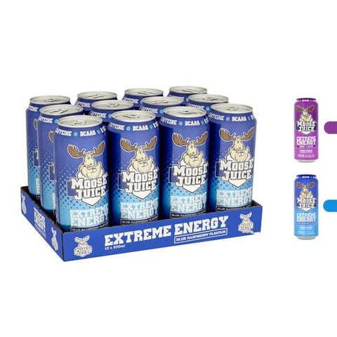 ماسل موس  - موس جوس مشروب طاقة (12 علبة) - Muscle Moose Juice Extreme Energy