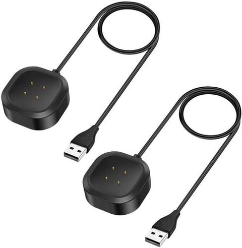 (Charging Cable for Fitbit Versa 3/ Versa 4/ Sense/ Sense 2 Watches (Pack 2