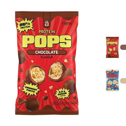 نانو سبس -  بروتين بوبس كرات الشكولاتة بالبروتين (4 حبات) - Nano Supps Protein Pops Crispy