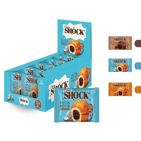 فيتنس شوك - بروتين مفن (10 حبات) - Fitness Shock Protein Muffin