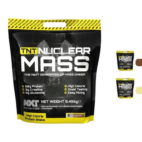 نكست نيوتريشن - تي إن تي نيوكلار ماس جينر (5.4 كجم) - NXT Nutrition TNT Nuclear Mass Gainer