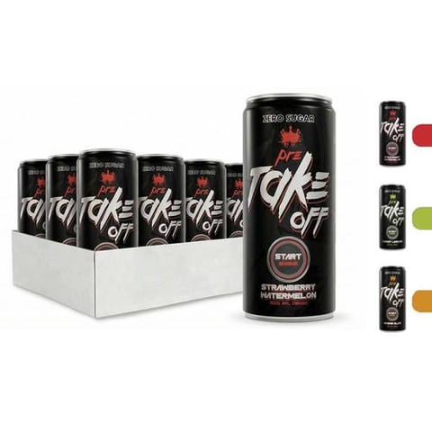 نيوتريشن رول - مشروب الطاقة ماقبل التمرين تيك اوف بدون سكر (12 علبة) - NutritionRule - Take Off Drink