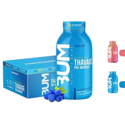 راو - بوم ثافاج مشروب جاهز للشرب قبل التمرين - Raw Nutrition BUM Thavage  RTD Pre-Workout Drink