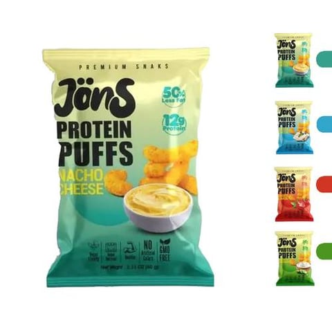 جونز - بروتين بف (4 حبات) - Jons - Protein Puffs Snack