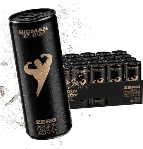بيق مان - مشروب طاقه ماقبل التمرين زيرو (24 علبه) - Bigman Energy Drink Zero