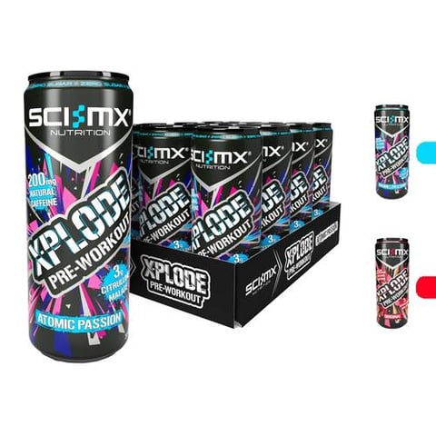 SCI-MX - مشروب الطاقة اكس بلود  قبل التمرين (12 علبة) - SCI-MX X-Plode Pre-Workout 