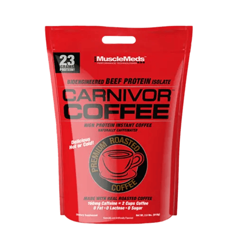 مسل ميدز، كارنيفور كوفي، بروتين قهوة سريعة التحضير (0.9 كجم) MuscleMeds Carnivor Coffee