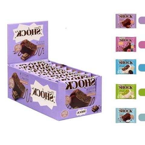 فيتنس شوك - بروتين براوني (10 حبات) - Fitness Shock Protein Brownie