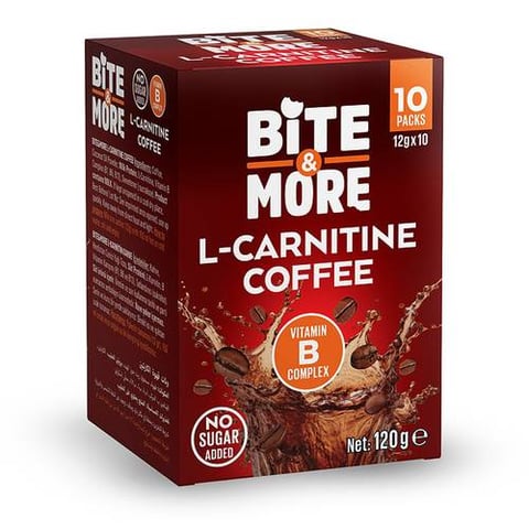 بايت اند مور - قهوة إل-كارنيتين (10 أكياس) - Bite And More L-Carnitine Coffee