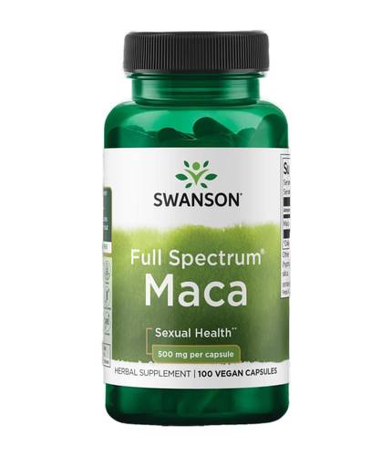 سوانسون - نبات الماكا معزز للصحة الجنسية (100 كبسولة) - Swanson Full Spectrum Maca