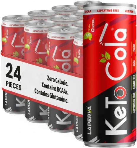 لابيرفا -كيتو كولا (24 علبة) - laperva Keto Cola Healthy Drink