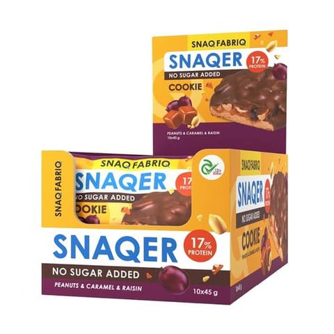 سناك فابريك - كوكيز البروتين المحشو (10 حبات) - SNAQ FABRIQ - Glazed Protein Cookie