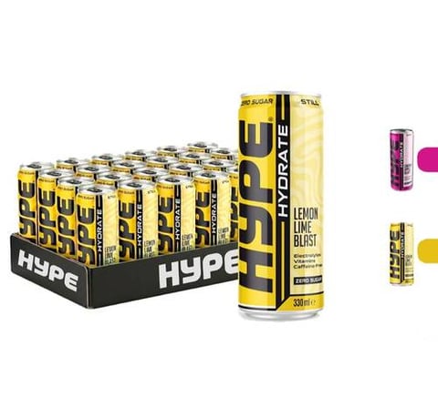 هايب - مشروب ترطيب الكترولايت وفيتامينات بدون سكر (24 عبوة)  - Hype Hydration RTD