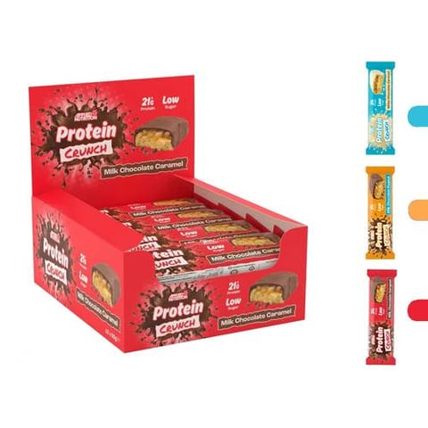 ابلايد نيوترشن - كرنش بروتين بار (12 حبة) - Applied Nutrition Protein Crunch Bar