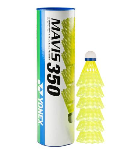 Yonex - Mavis 350 Badminton Slow Speed Nylon Shuttlecocks (6 Pcs)