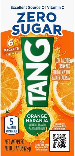 Tang - On The Go Sugar Free Drink Mix (6 sticks)
