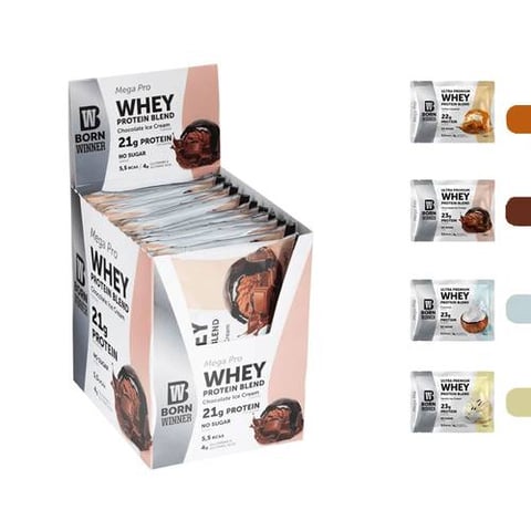 بورن وينر - واي بروتين باودر (12 حبة) - Born Winner Whey Protein Powder