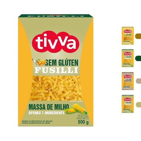 تيفا - مكرونة الذرة خالية من الجلوتين (500 جم) - Tivva Corn Pasta Gultten-Free