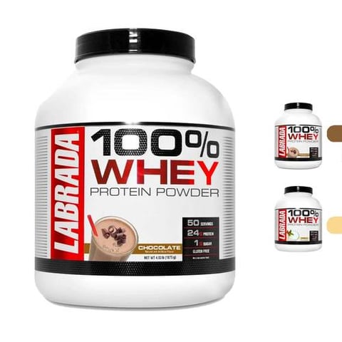 لابرادا نيوتريشن - 100% واي بروتين باودر (4.13 باوند) Labrada Nutrition 100% Whey Protein