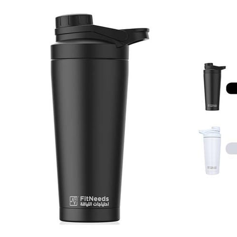 فيتنيدز - شيكر ستانلس ستيل (750 مل) - FitNeeds Shaker Double Stainless Steel
