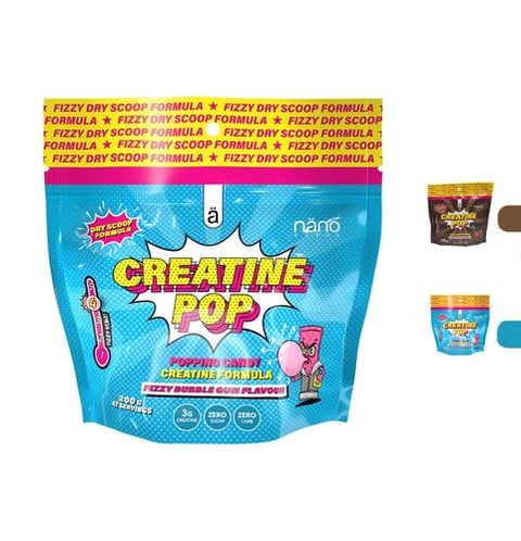 نانو سبس - كرياتين مونوهيدرات بوب (200 جم) - Nano Supps Creatine POP 