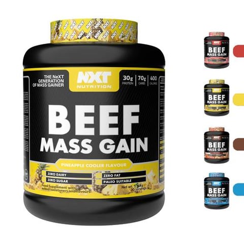 نكست نيوتريشن - بيف ماس جينر (3.15 كجم) - NXT Nutrition Beef Mass Gain