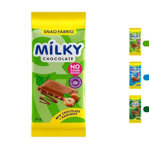 سناك فابريك - بار ميلكي شوكولاتة (4 حبات) - SNAQ FABRIQ Milky Chocolate Bar