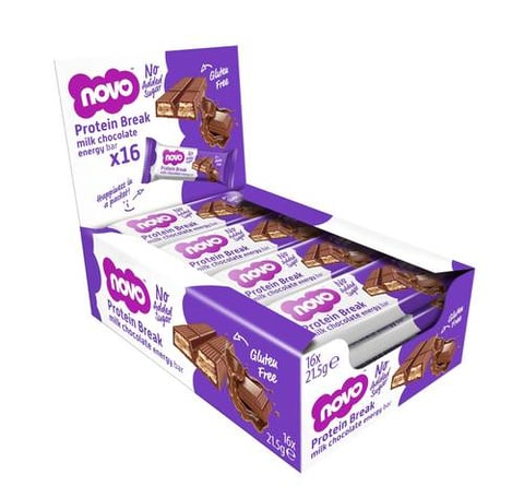 نوفو بروتين بريك انيرجي بار (16 حبة) - Novo Protein Break Energy Bar
