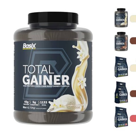 بيسيكس - توتال جينر عالي البروتين والكارب - Basix Muscle Whey Protein