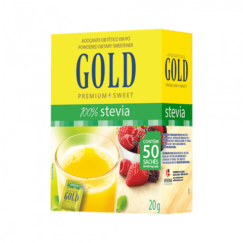 جولد مُحلي ستيفيا بودرة (50 كيس) - Gold Stevia Powder Diet Sweetener