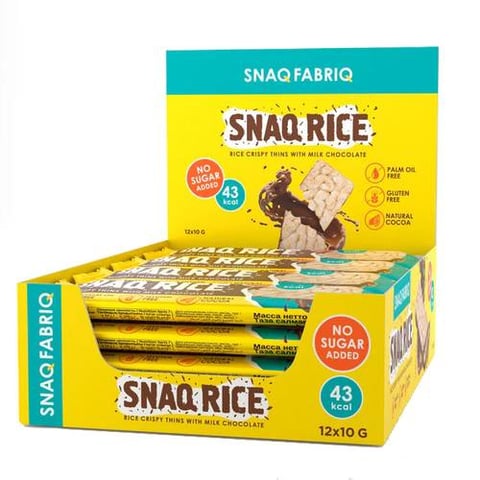 سناك فابريك - سناك أرز كرسبي (12 حبة) - SNAQ FABRIQ Snaq Rice Crispy