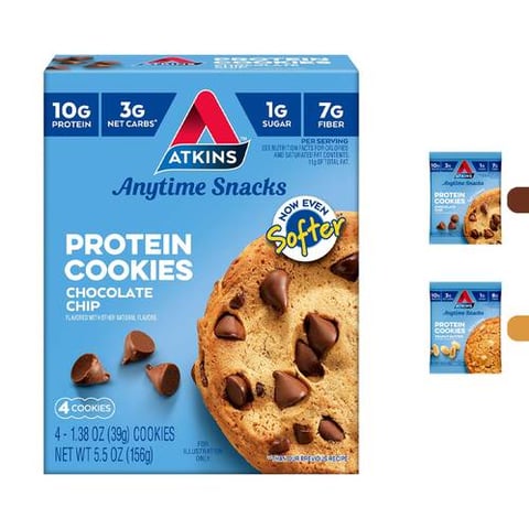 اتكينز - كوكيز بروتين (4 حبات) - Atkins Protein Cookie
