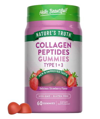 نيتشرز تروث - كولاجين ببتيد للنساء (60 علكة) - Nature's Truth Collagen Peptide Gummies
