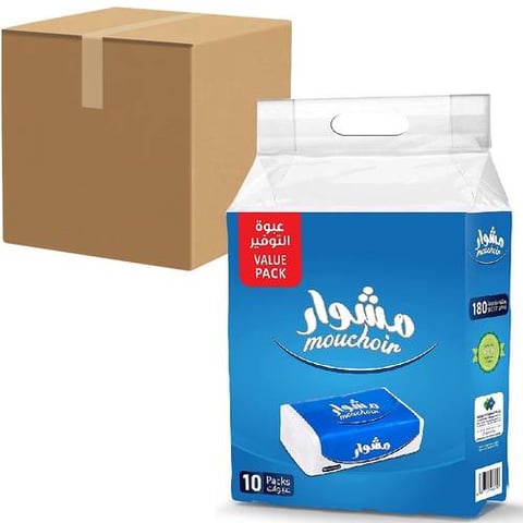 MISHWAR FACIAL TISSUE 2PLY 10*160SHEET 5PACKET