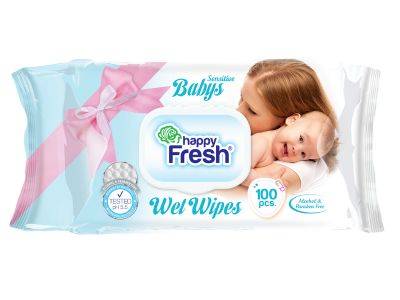 HAPPY FRESH BABY WET WIPES 100 PCS