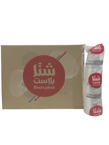 SHATA WATER CUP CLEAR 6OZ 1000P - CARTOON