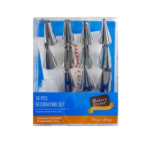BAKERS SECRET DECORATING SET 16P