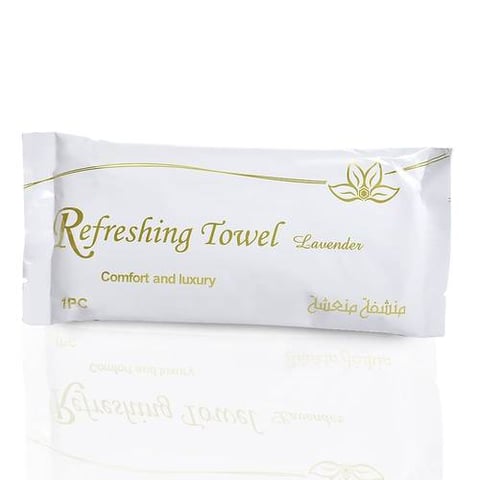 REFRESHING TOWEL LAVENDER WHITE 25P