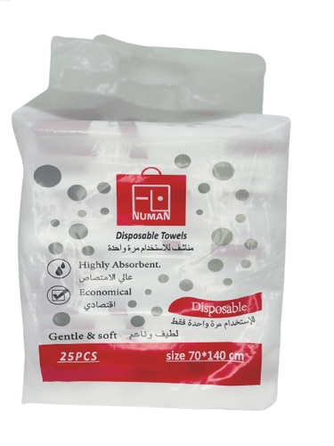 NUMAN DISPOSABLE TOWELS 70*140CM 25P