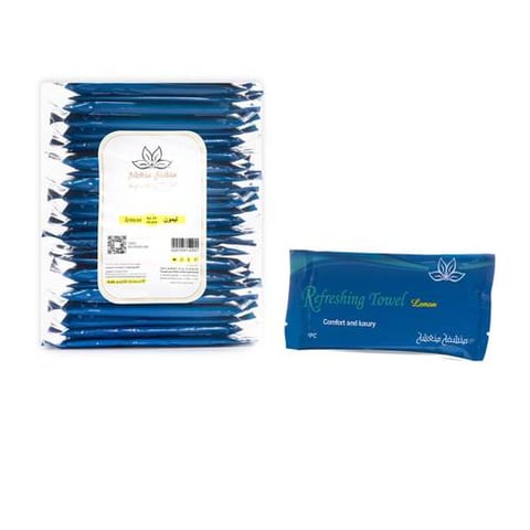 REFRESHING TOWEL LEMON BLUE 25P
