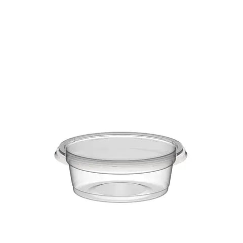COSMOPLAST CD12 PLASTIC CUP 120ML FLAT LID 50P 