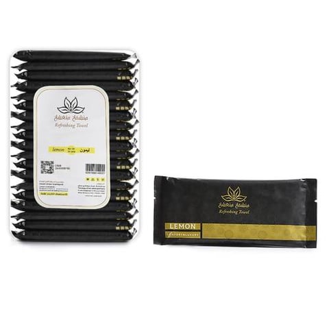 REFRESHING TOWEL BLACK LEMON 25P