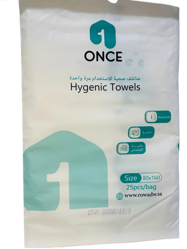 ONCE DISPOSABLE TOWELS 80*160CM 25P