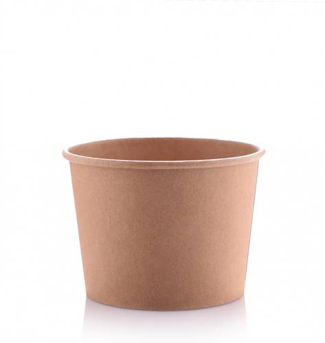JAWAD KRAFT PAPER BOWL WITH CLEAR LID 16OZ  50P 0202566