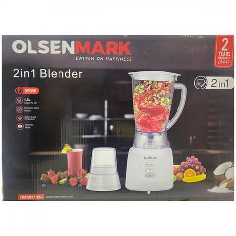 OLSENMARK OMSB2135J 2IN1 BLENDER 1.5L 550W