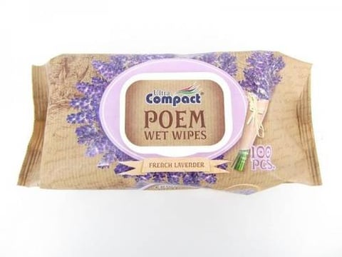 ULTRA COMPACT BABY WET WIPES FRENCH LAVENDER 100PCS