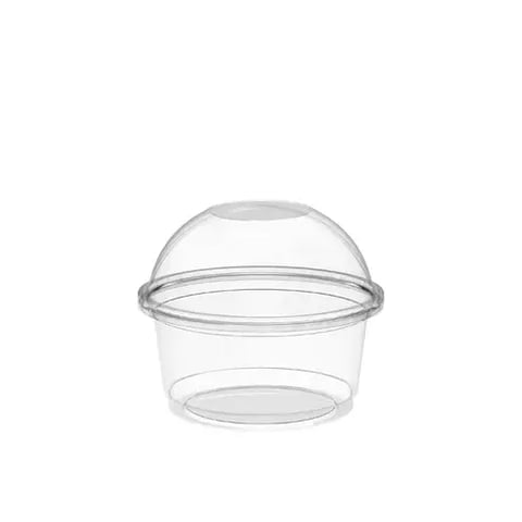 COSMOPLAST CD15 DESSERT SCOOP CUP 150ML DOME LID 50P