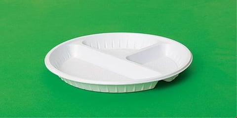 WATANIA PLASTIC PLATE ROUND PARTIOTION NO 22 